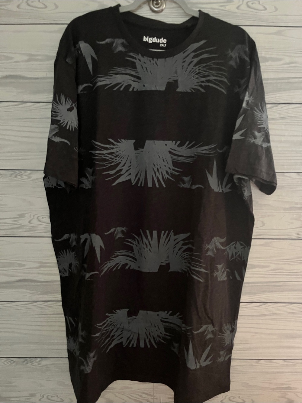 Bigdude Dark Gray Print Tee 2xl